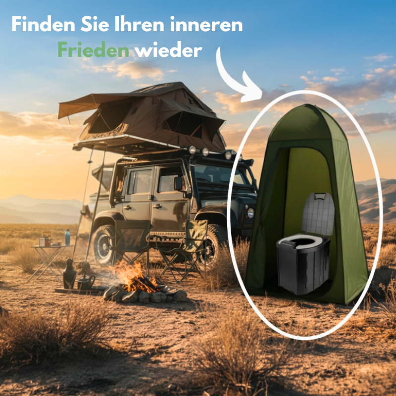 Faltbare mobile Toiletten