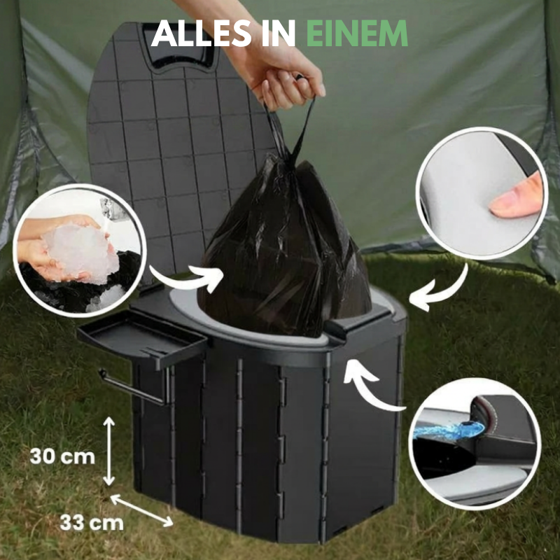Faltbare mobile Toiletten